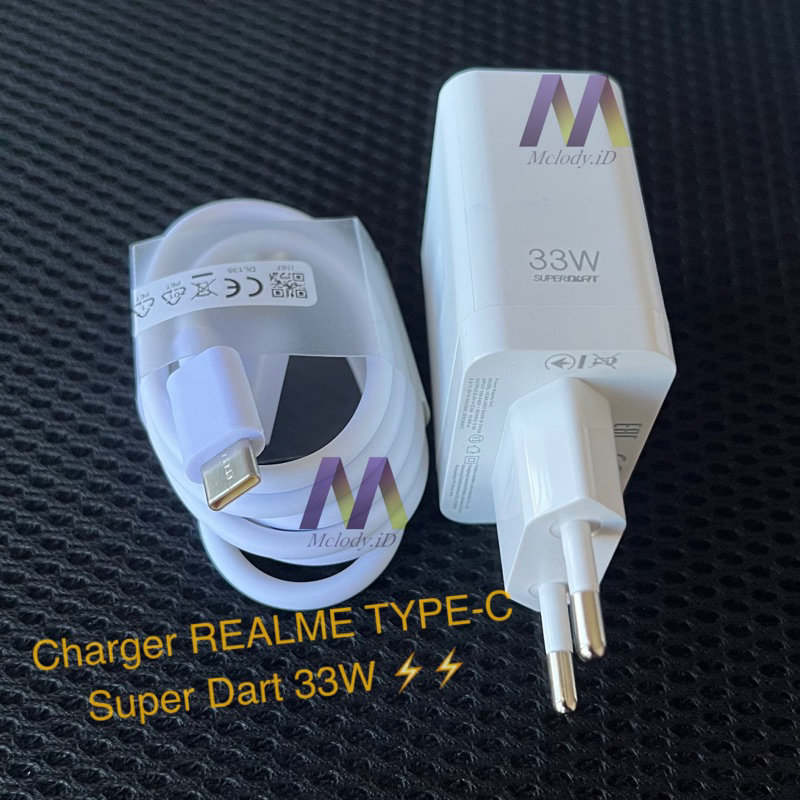 Charger Casan Type C Super Vooc Dart 33W Realme 6 Pro 7 7i 8 8i 9 9i 10 C53 C55 Narzo 20 50 5G Original TYPE C 33 Watt