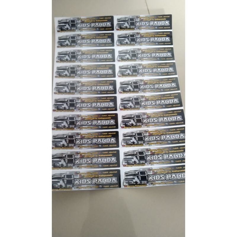 

stiker bus telolet Kids panda anti air 10pcs