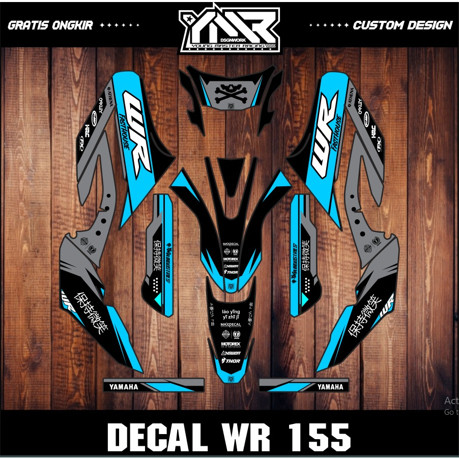 DECAL DTRACKER NEW 150 DTX D-TRACKER DTRAKER SUPERMOTO - STICKER STIKER FULL BODY DTRACKER 150 A030
