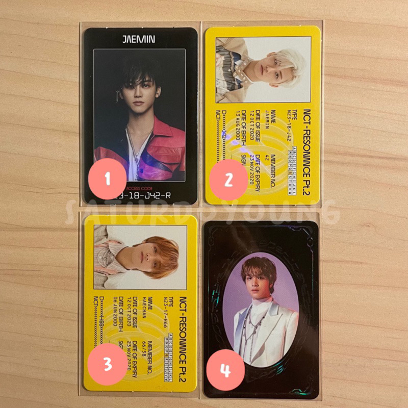 ac & id card jaemin, id card & yb haechan [CEK DESKRIPSI]