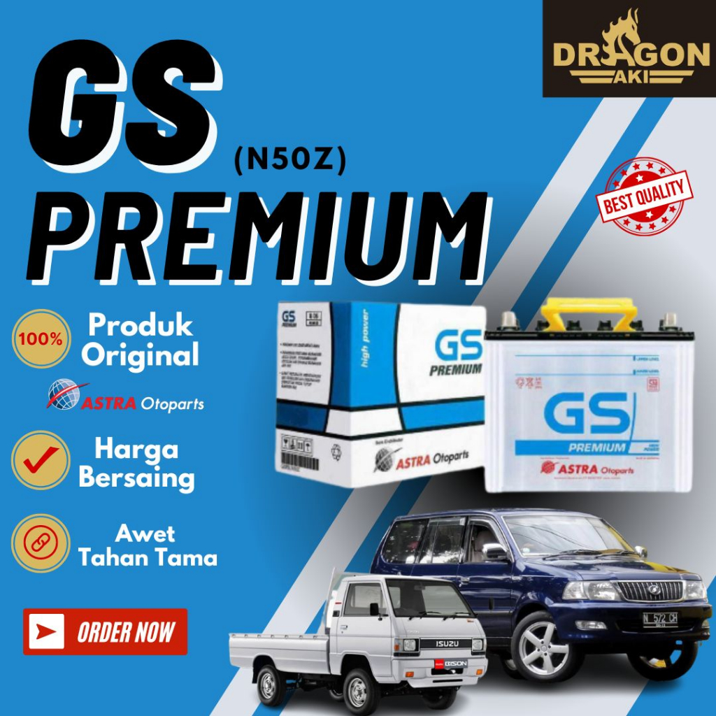 Aki mobil gs premium N50z