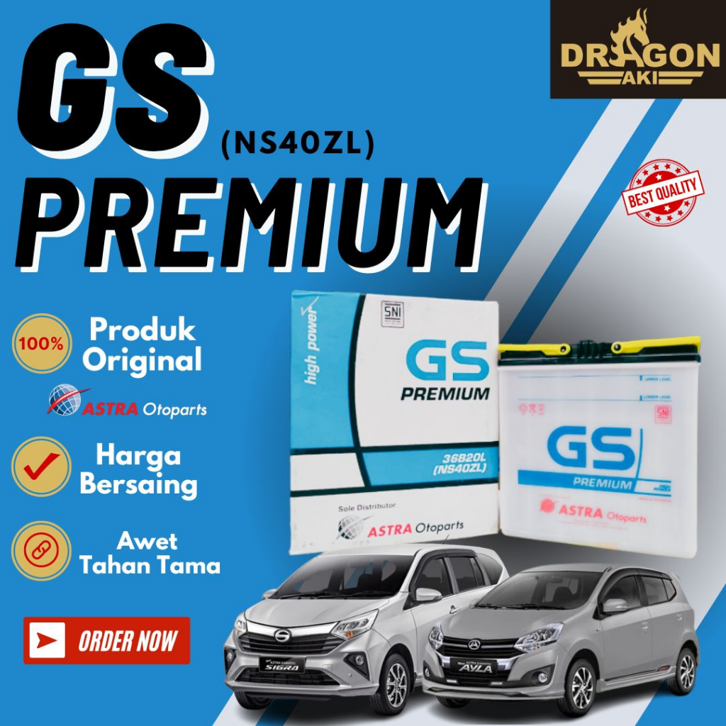 Aki mobil Gs premium NS40ZL
