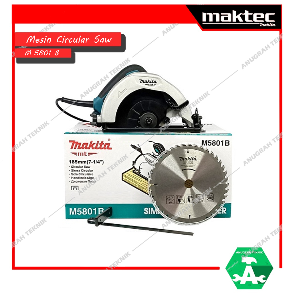 Maktec MT 583 Makita M 5801 B Mesin Circle / Mesin Circular Saw Potong Kayu Original
