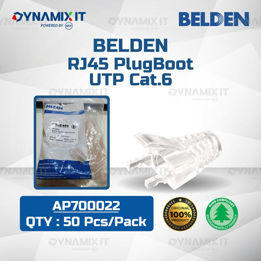 Belden Plugboot RJ45 Cat.6 ORIGINAL AP700022 | untuk Cover Pelindung RJ45 Kabel LAN | Karet Konektor