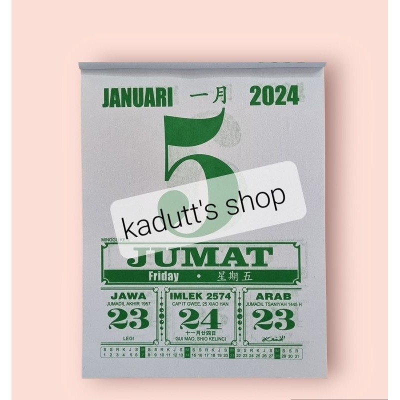 

Kalender Harian Kecil Tanggalan Sobek Almanak Murah Baru 2025