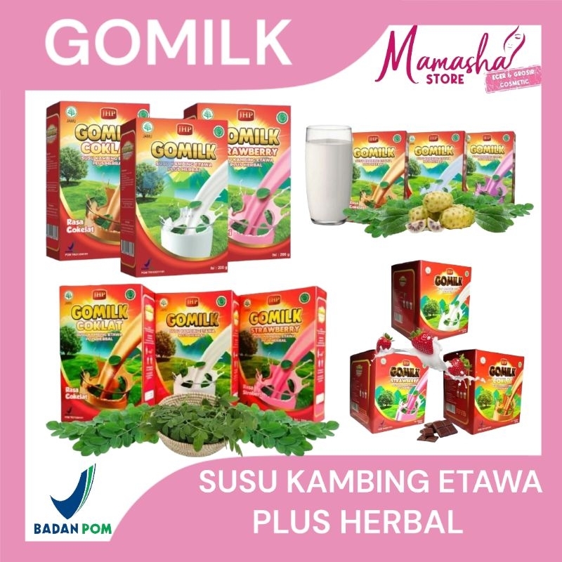 

GOMILK 200 GRAM SUSU ETAWA PLUS HERBAL ORIGINAL 100%
