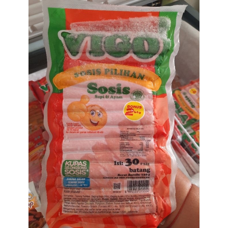 

vigo sosis pilihan isi 30pcs bonus 2pcs