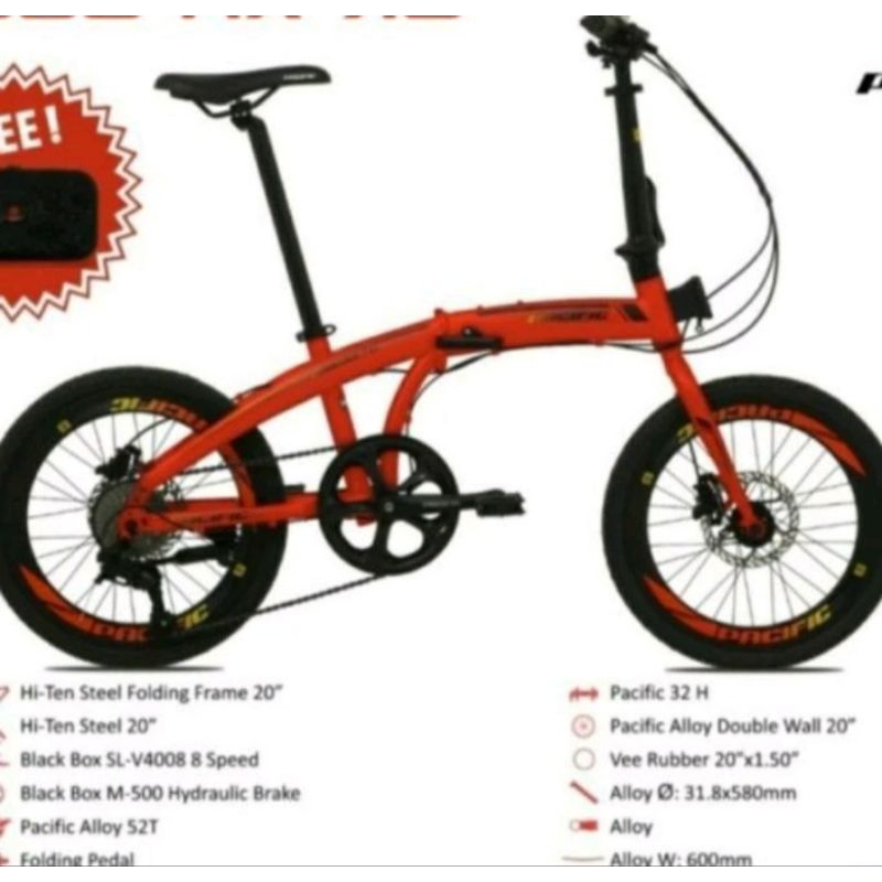 SEPEDA LIPAT 20 PACIFIC 2980 RX 7.0