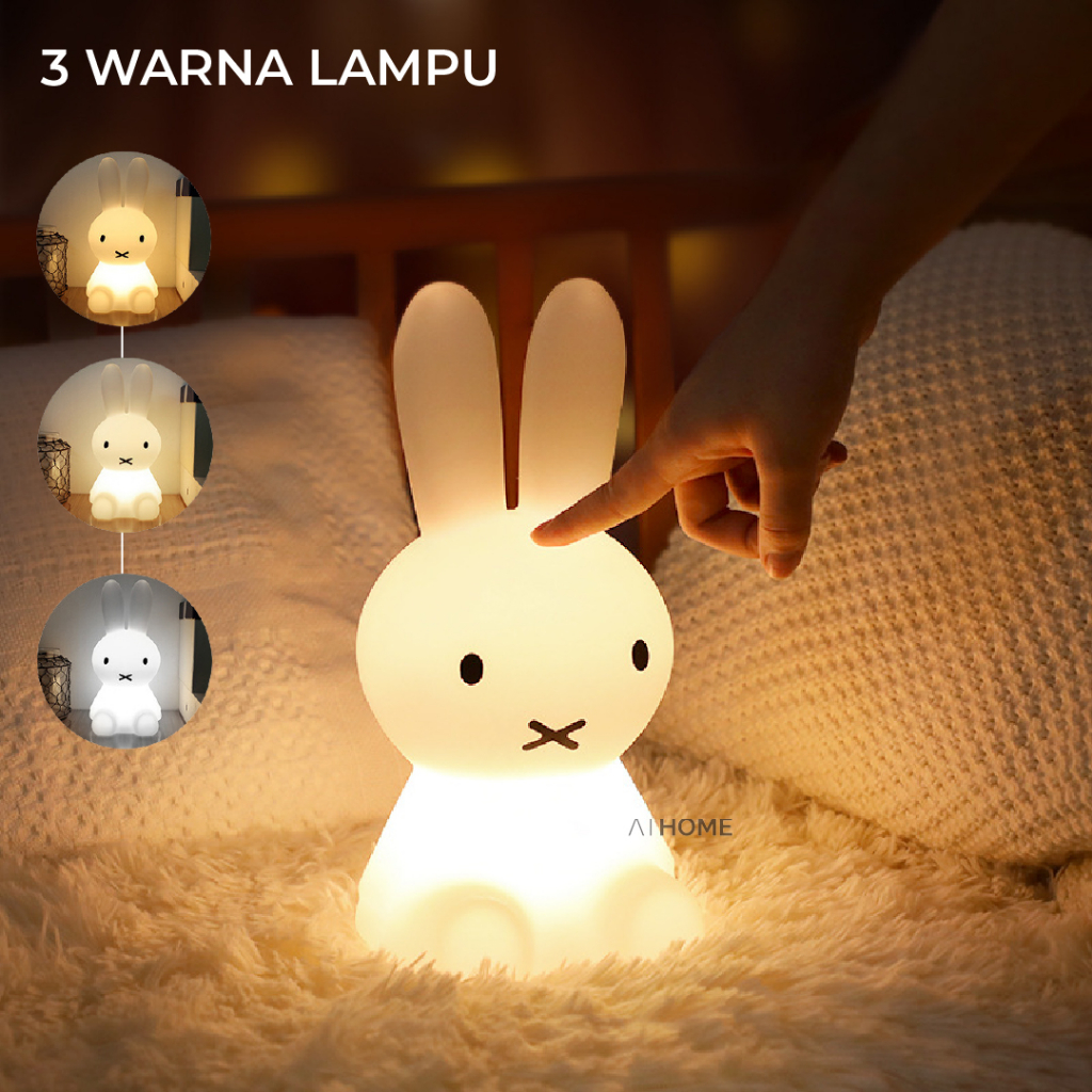 NEW DEALS ATHOME SWEET BUNNY NIGHT LIGHT / LAMPU TIDUR LED KAMAR ANAK LUCU PAKAI REMOT