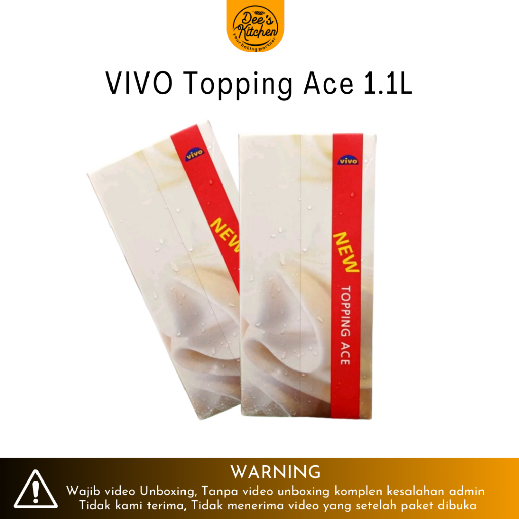 

VIVO TOPPING ACE | Whipped Cream Topping 1.1L