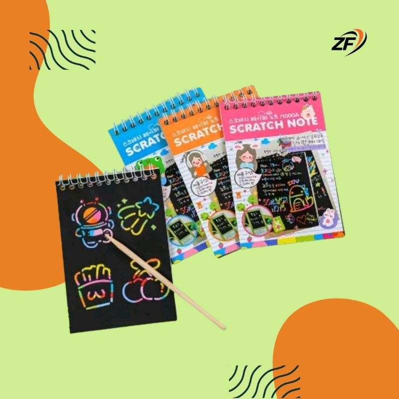 

Scratch Note Kecil/Buku Gambar Ajaib