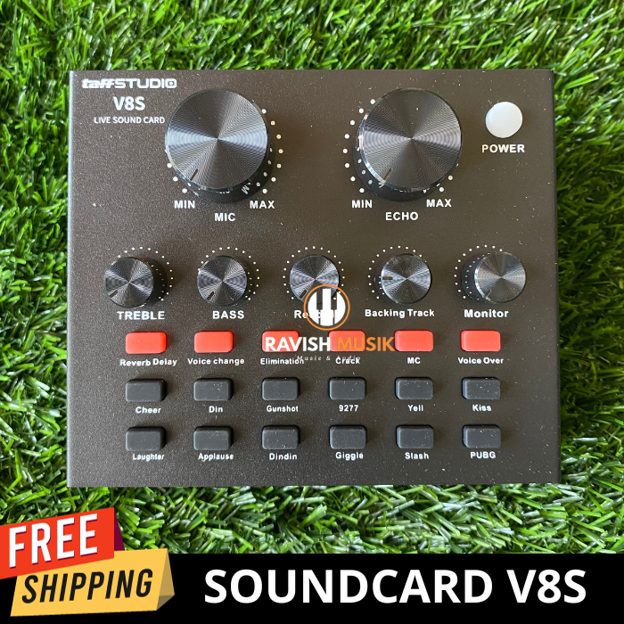 Soundcard V8s Taffstudio Live Streaming Bluetooth Original