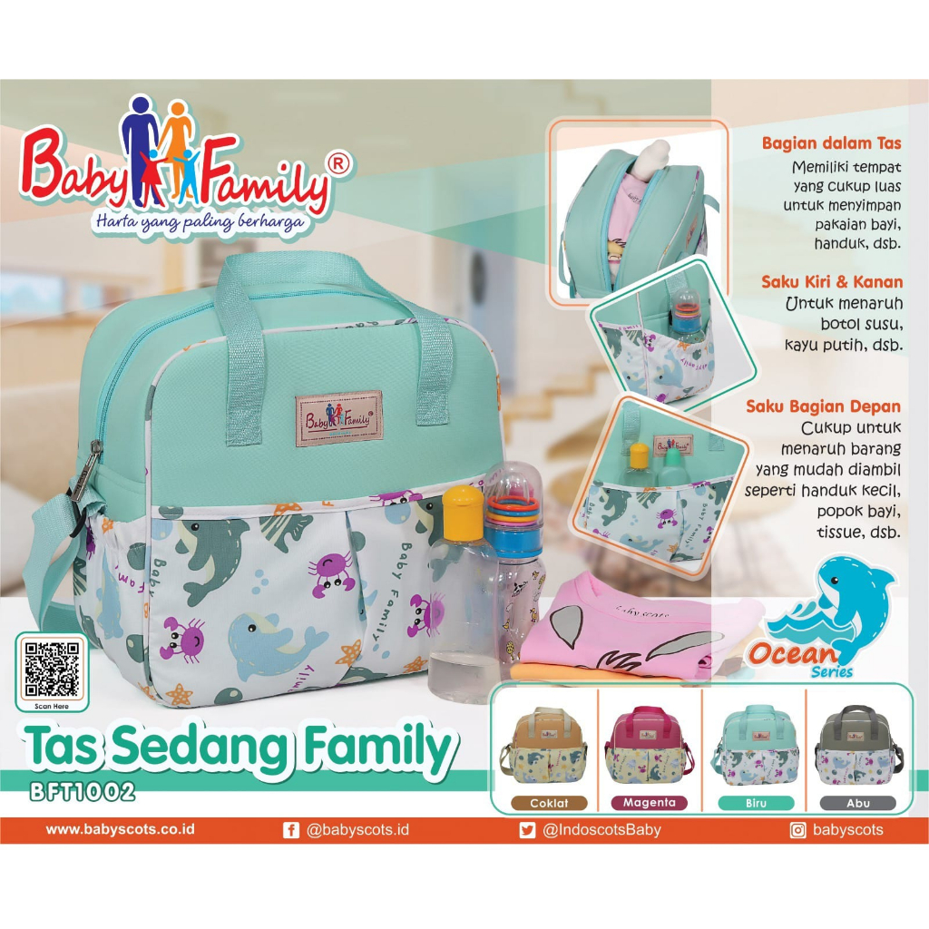 Tas Bayi Baby Family Ocean/Dino Series Baby Scots