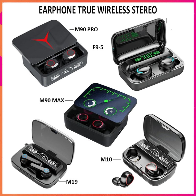 Handsfree Bluetooth Gaming TWS Wireless Stereo M10 /F-95/M19/M90 Max/M90 Pro