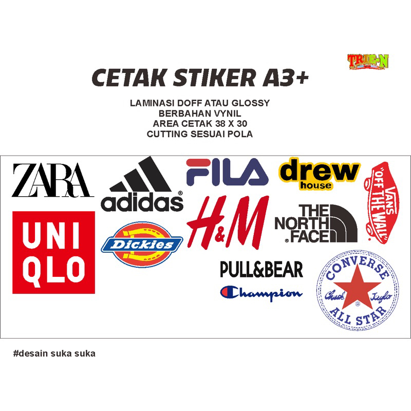

StikerA3+ Cutting / Sticker Label Toples / Label Makanan / Desain suka suka
