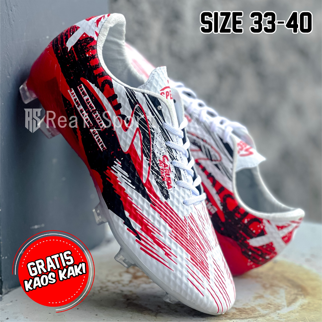 SEPATU BOLA Specs GARUDA ATTACK SIZE 33,34,35,36,37,38,39,40 BONUS KAOS KAKI. Sepatu Bola Specs ANAK