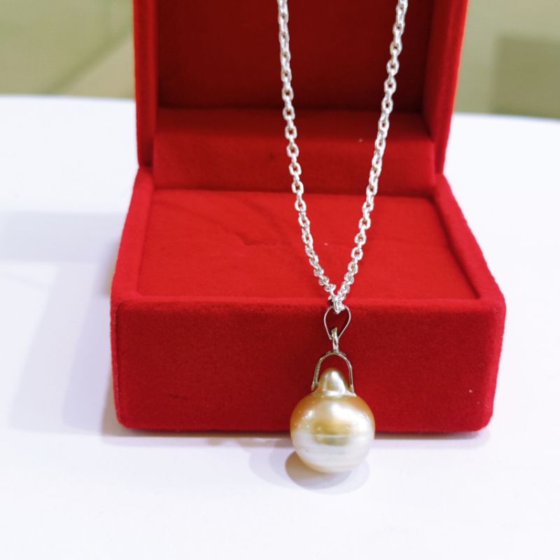 KALUNG + LIONTIN PERAK MUTIARA LAUT || MUTIARA LAUT ASLI LOMBOK