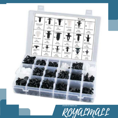 Baut Rivet Mobil Universal Snap Joint Clips 415 PCS / Baut Paku Mur Nut Sekrup Rivet Ripet Pin Klip 