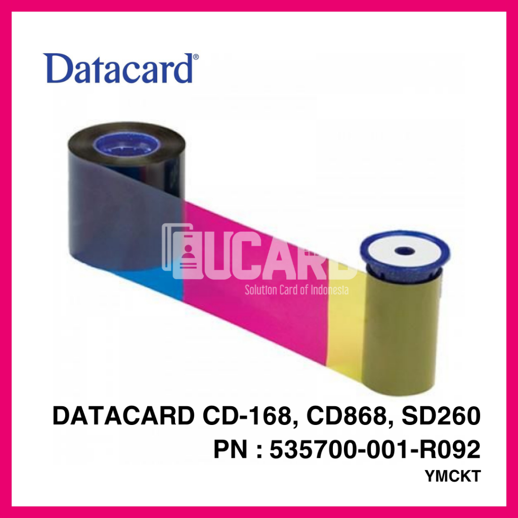 RIBBON WARNA COLOR DATACARD CD168 - CD 168 - YMCKT 535700-001-R092