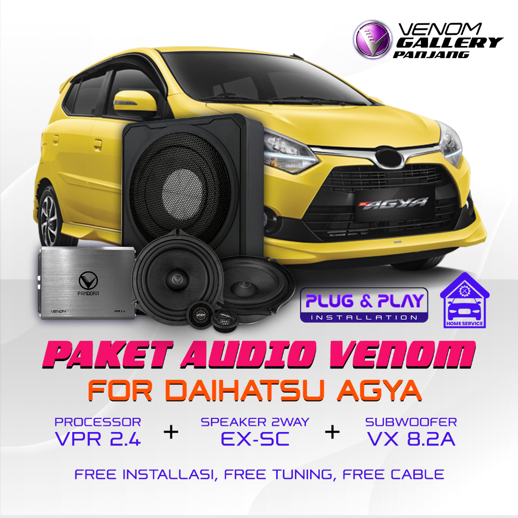 PAKET AUDIO VENOM EXPRESS 1 DAIHATSU AYLA - PAKET AUDIO MOBIL AGYAPAKET AUDIO VENOM EXPRESS 1 DAIHAT