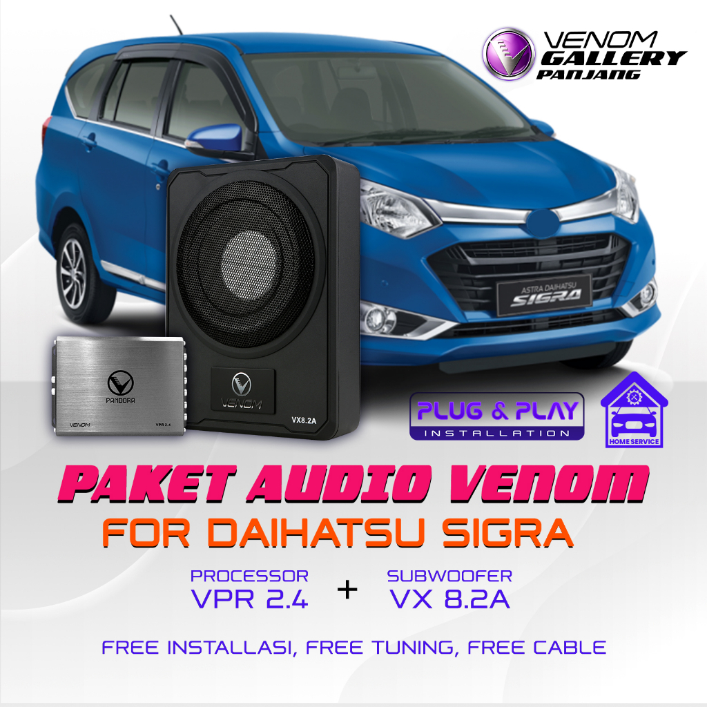 PAKET AUDIO VENOM EXPRESS 1 DAIHATSU SIGRA - PAKET AUDIO MOBIL SIGRA