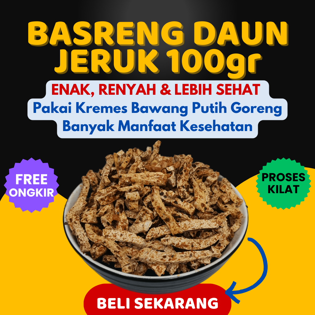 

Basreng Pedas Asin Daun Jeruk Gurih 100gr - Snack Basreng Stik - Makanan Ringan