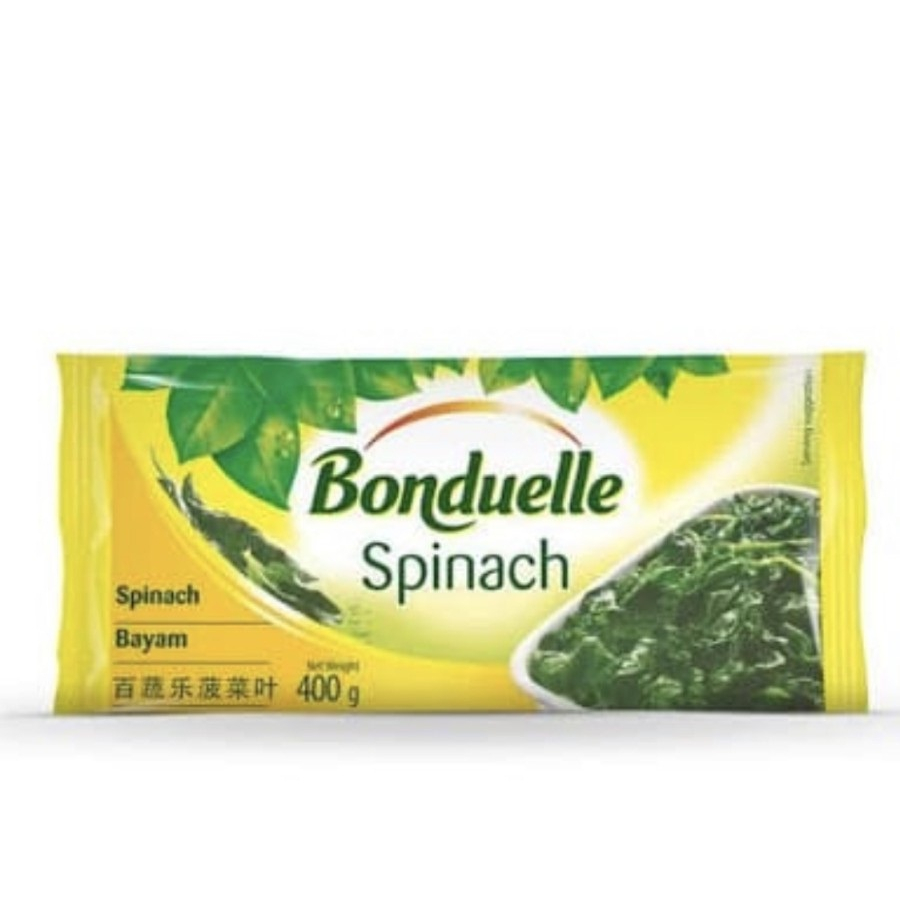 

SAYUR DAUN BAYAM BEKU BONDUELLE 400GR FROZEN SPINACH LEAF VEGETABLES