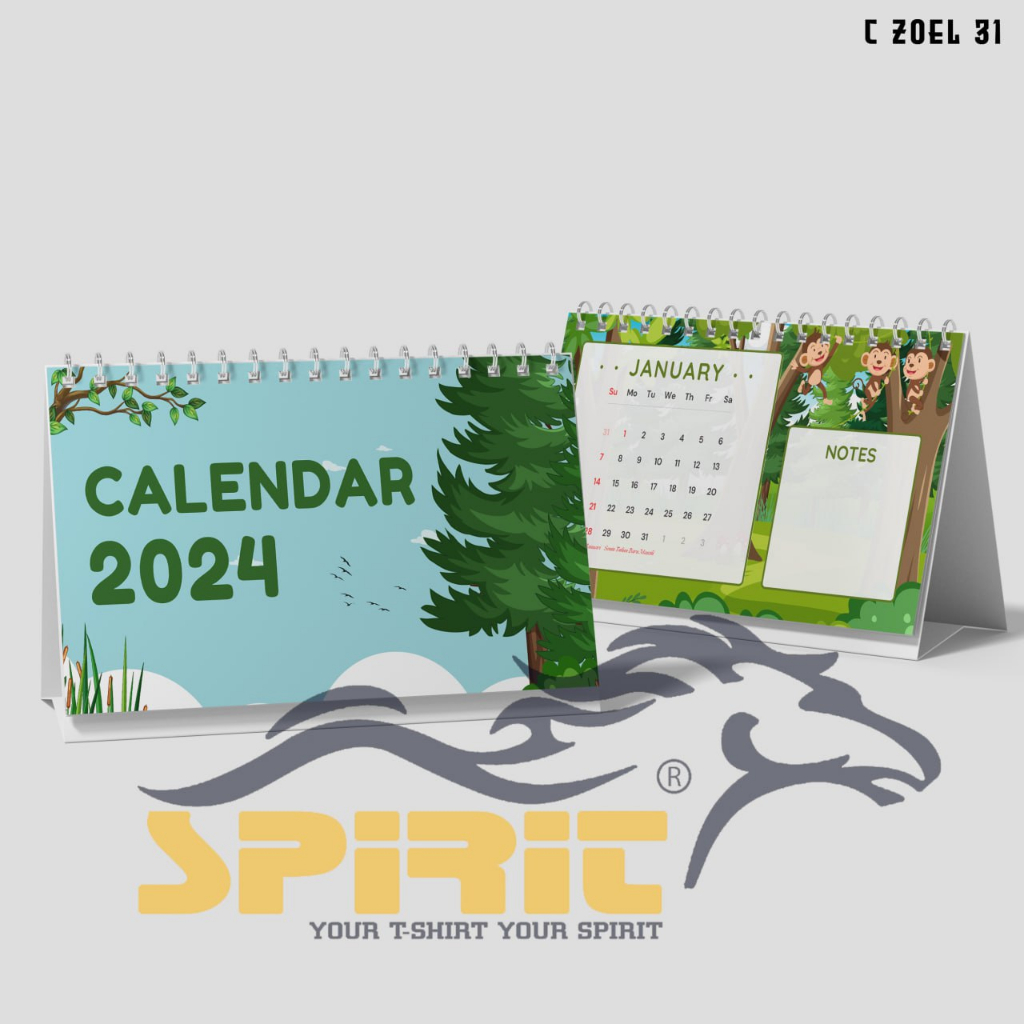 

Kalender Duduk Tahun 2024 Hewan Monyet Lucu / Kalender Meja Tahun 2024 Animal Monkey Cute