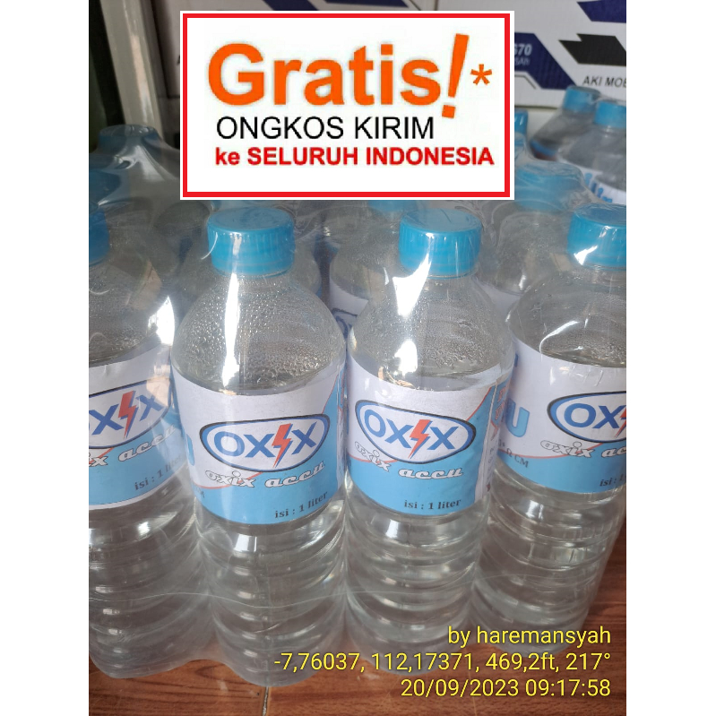 air aki oxix original untuk isi ulang aki (harga promo)