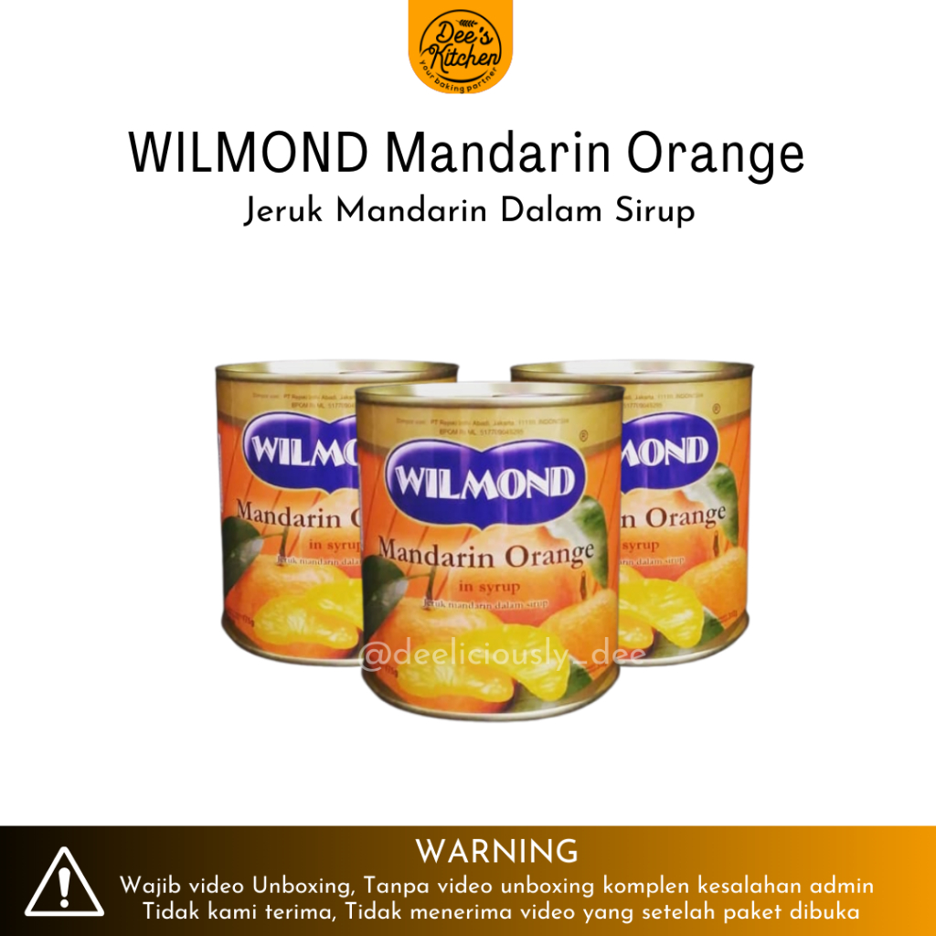 

Wilmond Mandarin Orange in Syrup 312gr / Buah Jeruk Mandarin Kaleng