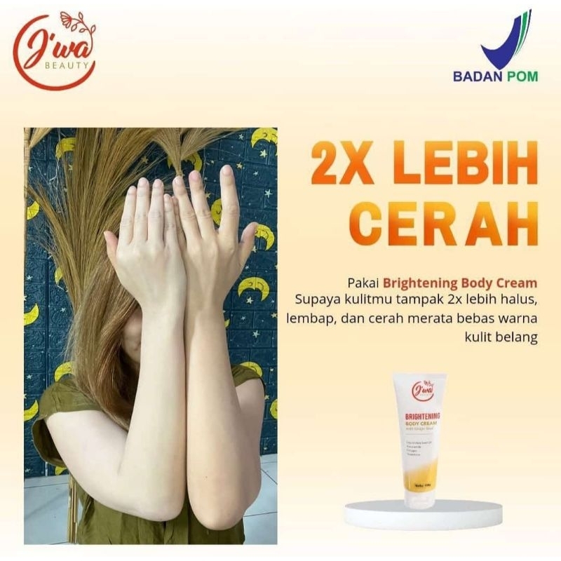 JIWA BEAUTY BODY CREAM / BODY CREAM JIWA BEAUTY / HB JIWA / HB PEMUTIH BADAN PERMANEN / JIWA BEAUTY 