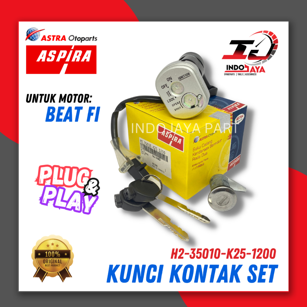 [BAYAR DI TEMPAT] KUNCI KONTAK ASSY ASPIRA BEAT FI / KUNCI KONTAK SET + JOK / PAKET SET KUNCI KONTAK