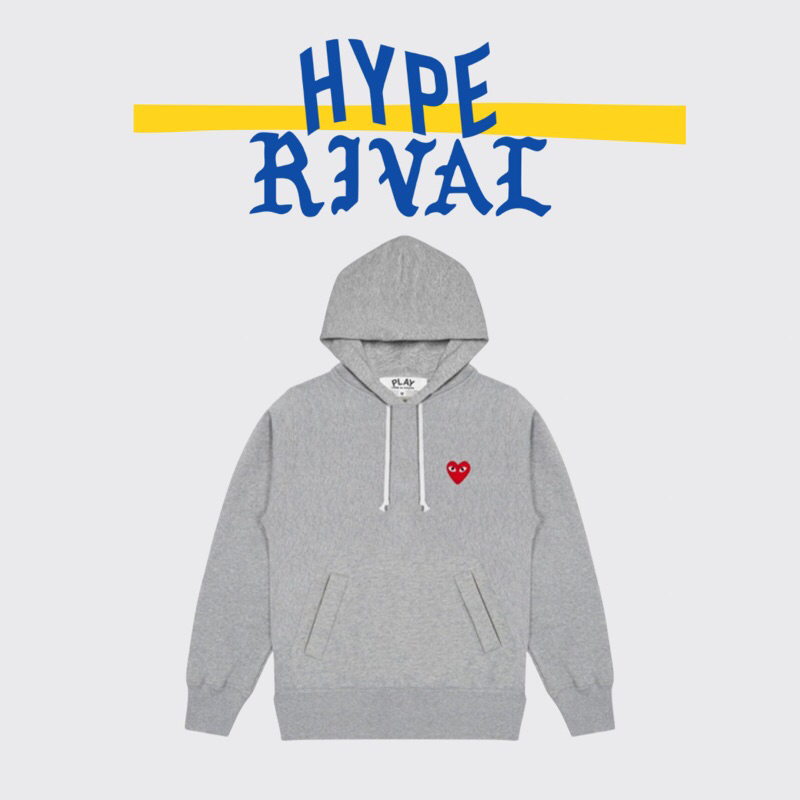 CDG Hoodie Grey (100% Original)