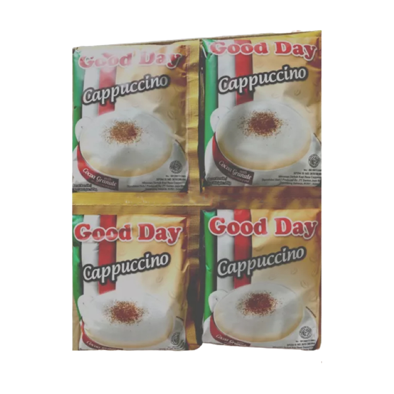 

Good Day Cappuccino 25gr Isi 10 Sachet