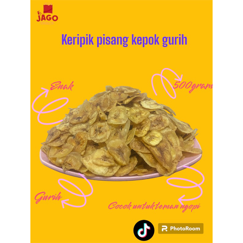 

keripik pisang kepok gurih