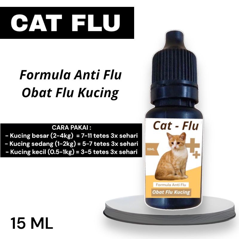 Syafatummy Cat Flu Obat Flu Kucing Formula Anti Flu 15Ml Antibiotik Kucing
