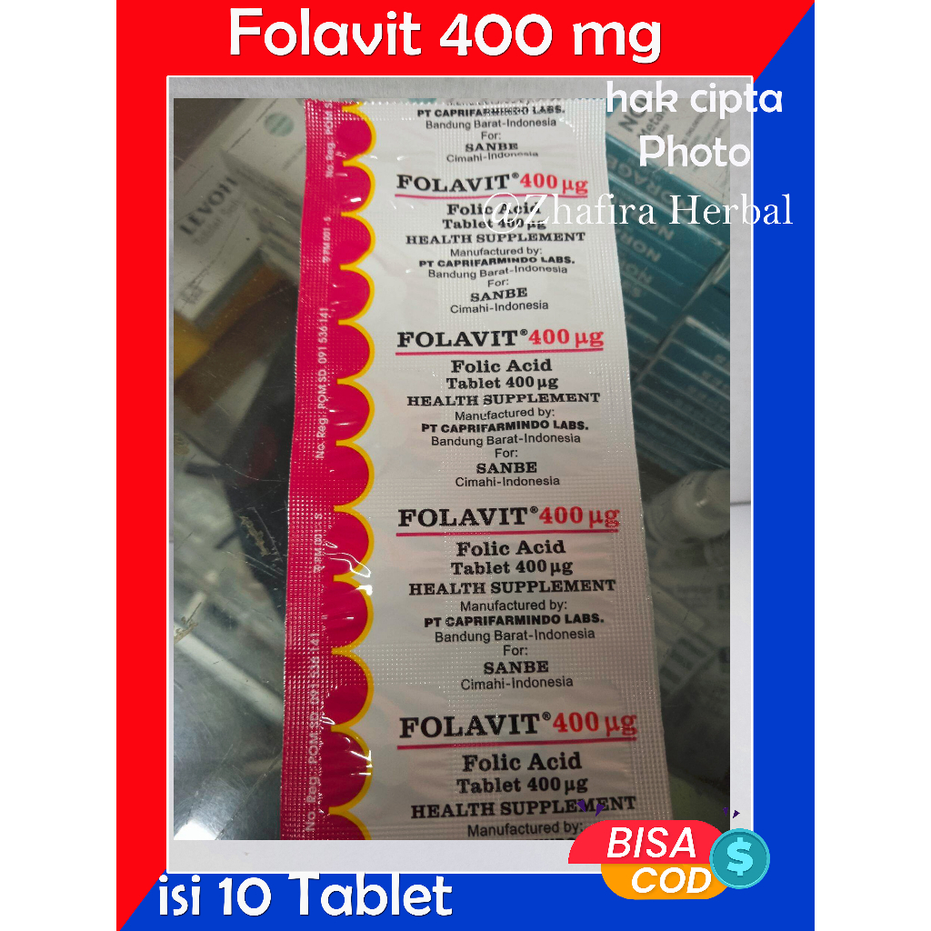 FOLAVIT asam Folat 400 Mg