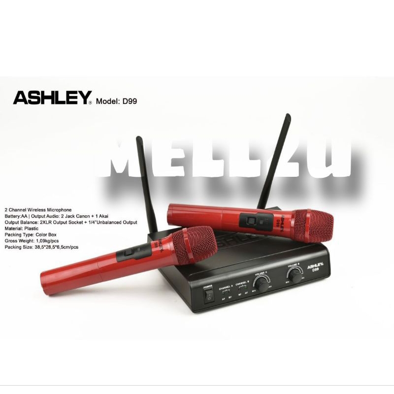 Mic Wireless Ashley D99 Original Ashley D 99