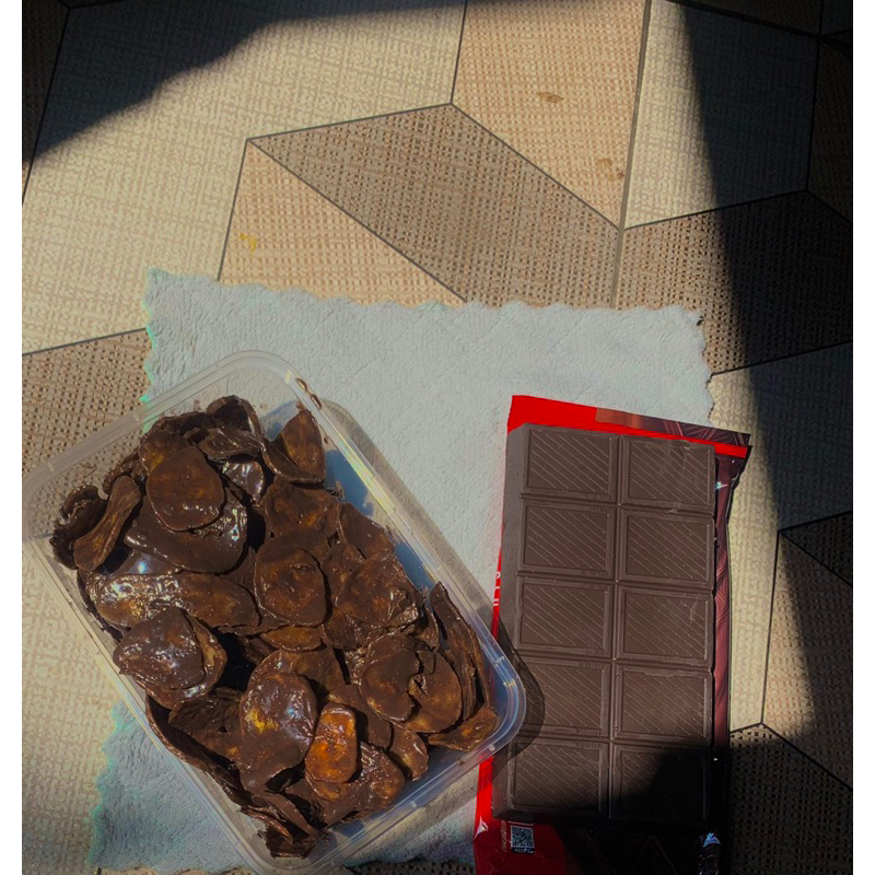

kripik pisang coklat lumer