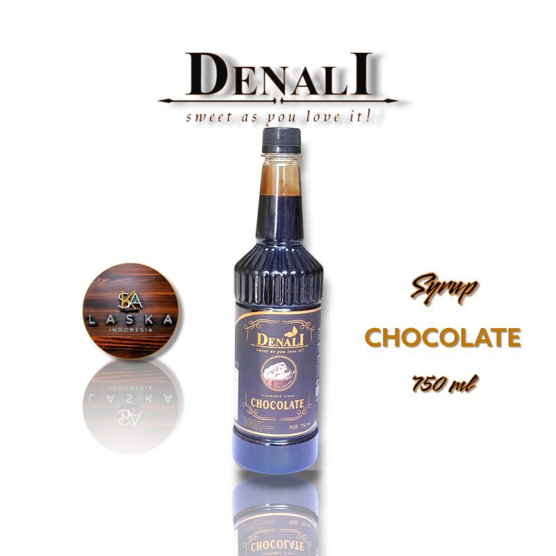 

Denali Chocolate Syrup 750 ml - Chocolate Sirup Merk Denali - Sirup Denali Rasa Coklat