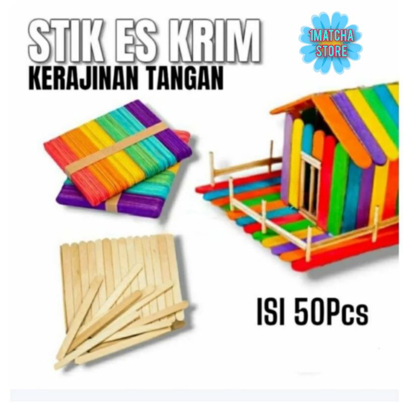 Stik Es Krim / Stik Kayu Prakarya Kerajinan Tangan Premium