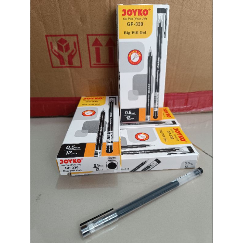 

Pulpen Pen Pena Gel Joyko GP-330 BIG FILL 0.5 mm Needle Tip ( runcing)