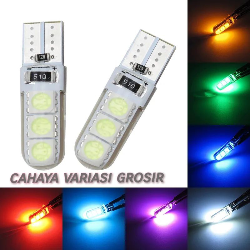 Lampu sein depan/senja kedap kedip biru 1set LED mata