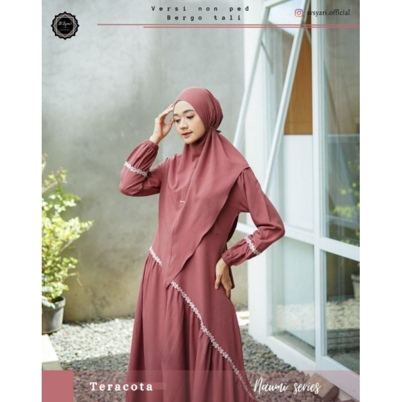 Gamis Naomi/gamis bahan Lady Zara Import