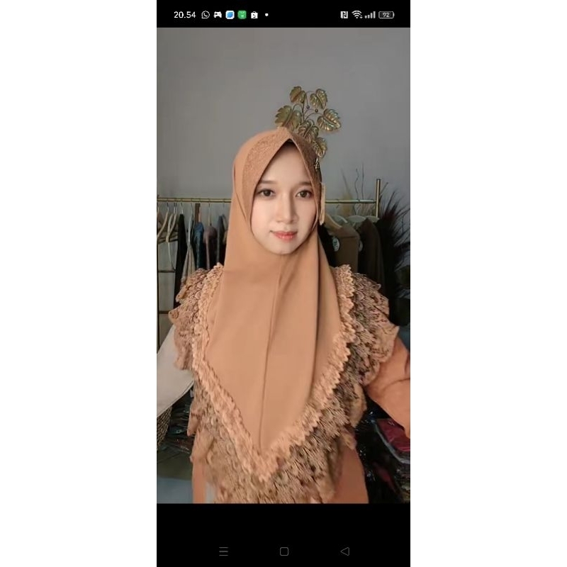Hijab Instan Fo Larissa Renda Tumpuk