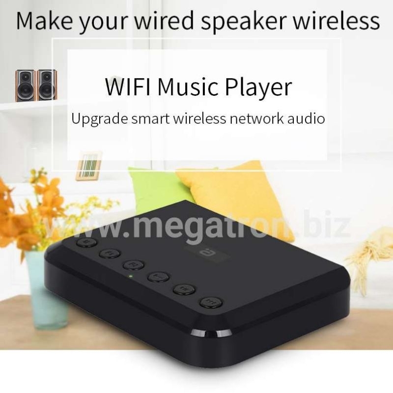 Wireless Wifi Audio Music Receiver - Support Multi Room - DLNA Airplay Spotify TuneInRadio