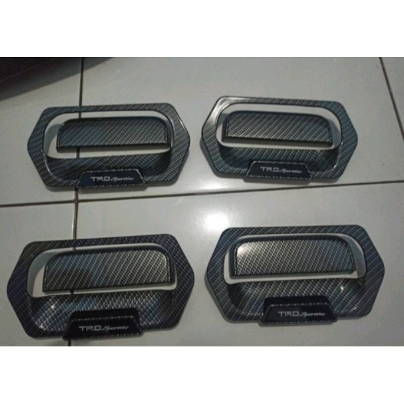 cover handle pintu karbon mobil Agya ayla