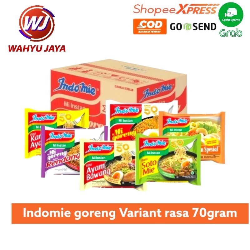 

Indomie goreng Variant rasa70gram