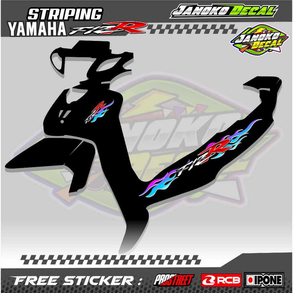 STRIPING VARIASI MOTOR YAMAHA FIZ R / STICKER LIST MOTOR YAMAHA FIZ R