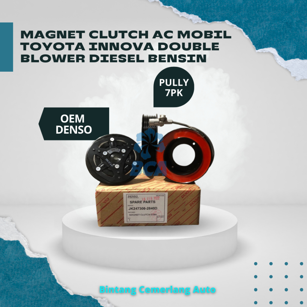 MAGNET CLUTCH AC Mobil Toyota Innova Double Blower Diesel Bensin OEM DENSO